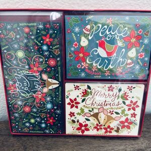 Christmas Cards Molly & Rex Woodland Botanical Deer 18-ct Set